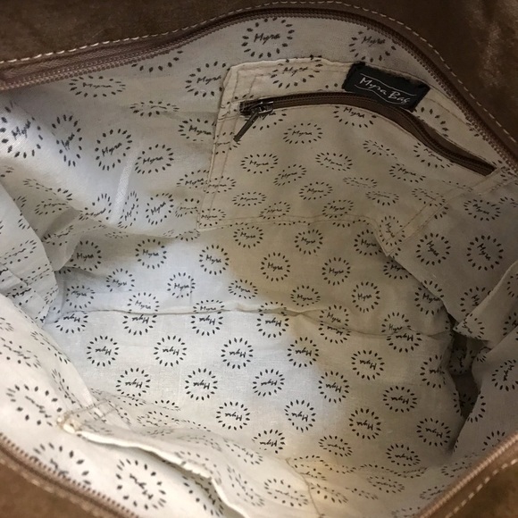 MYRA Military Badge Canvas Leather bag purse - Picture 7 of 8